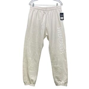 Bella+Canvas Sweatpants Men M Cream NWT Perspire Sauna Studio Joggers Loungewear